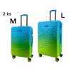 Odolný cestovní kufr SUMMIT 2421, ombré ve světle zelené barvě