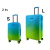 Odolný cestovní kufr SUMMIT 2421, ombré ve světle zelené barvě