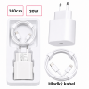 USB-C 30W Nabíječka s kabelem | Rychlé nabíjení PD | 1 m