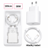 USB-C 30W Nabíječka s kabelem | Rychlé nabíjení PD | 1 m