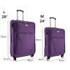 ORLACS 6004 Textilní cestovní kufr na 4 kolečkach, fialová