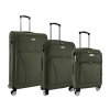ORLACS 6004 Textilní cestovní kufr na 4 kolečkach, armádní zelená
