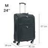 ORLACS Střední cestovní kufr s 4 otočnými kolečky 871 M
