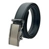 Automat Pánský pásek černá přezka kovová Kód:K12