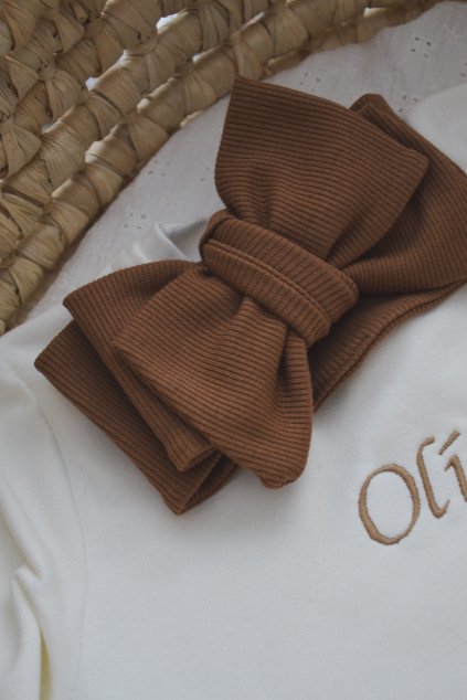 Oversized čelenka - Karamel | olioli