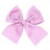 hair clip large grossgrain bow pink