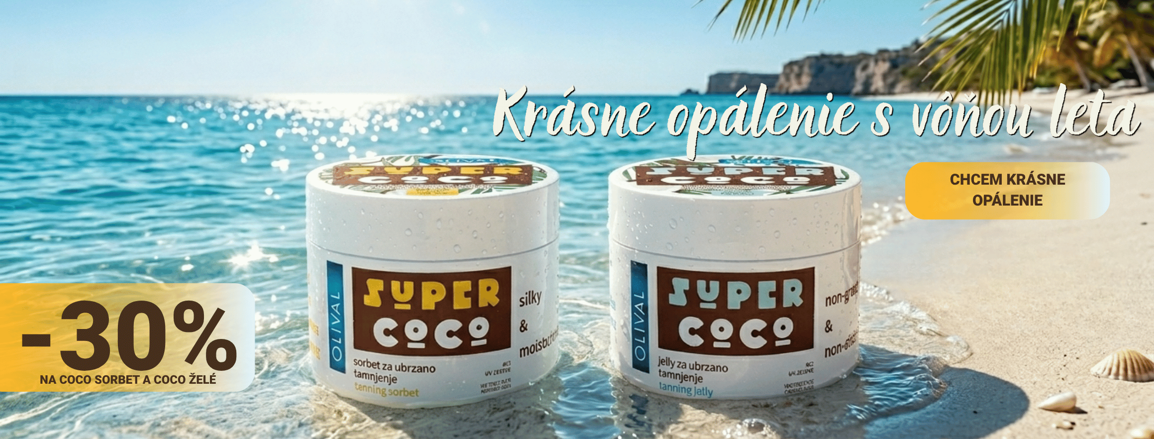 Krásne opálenie s COCO sorbetom a Coco želé od Olival s 30% zľavou
