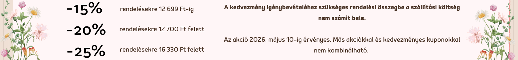 Akár 25% kedvezmény