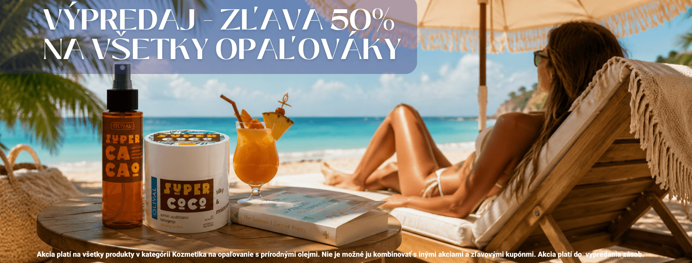 Všetko na opaľovanie od Olival -50%