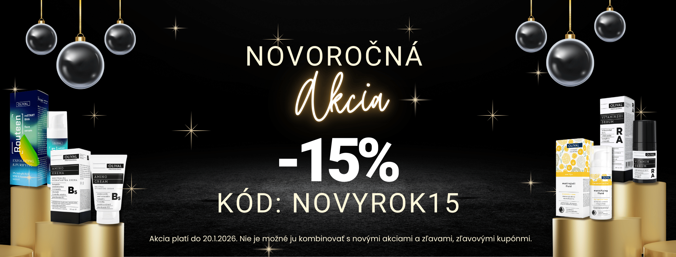 Akcia -15% na všetko olival