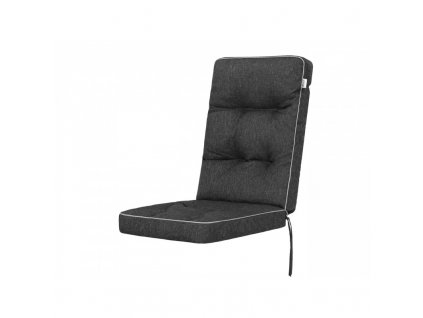 Polstr na zahradní židli Lenka, černý ekolen 01