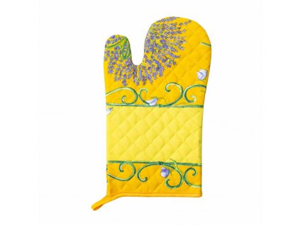 Kuchyňská rukavice - Provence- žlutá
