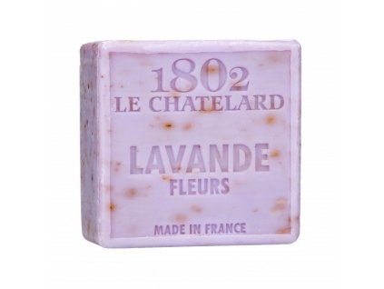 Francouzské mýdlo - Levandule s květy 100g bez palmového oleje