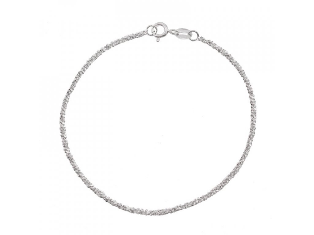 4462 Stříbrný náramek TŘPYTIVÝ SNÍH Ag 925; ≤1,3 g. - Stříbrné šperky OLIVIE