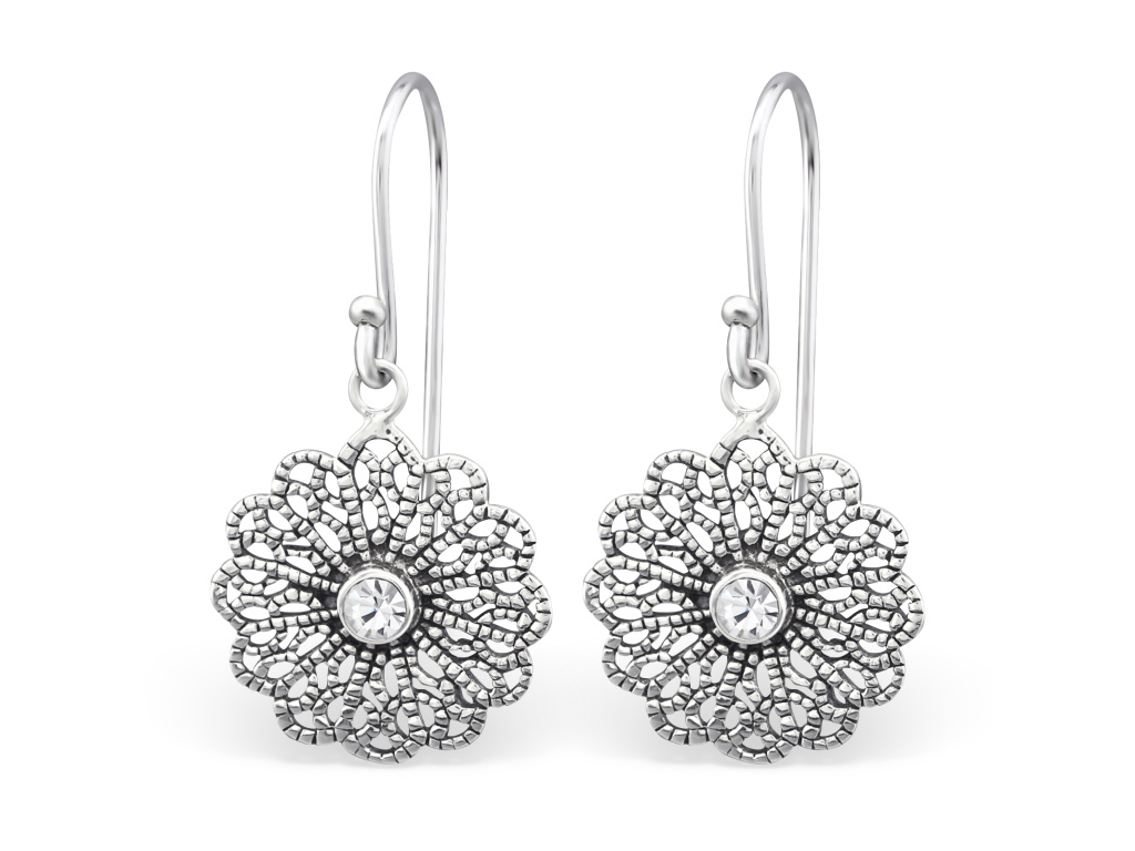 Stříbrné náušnice VINTAGE