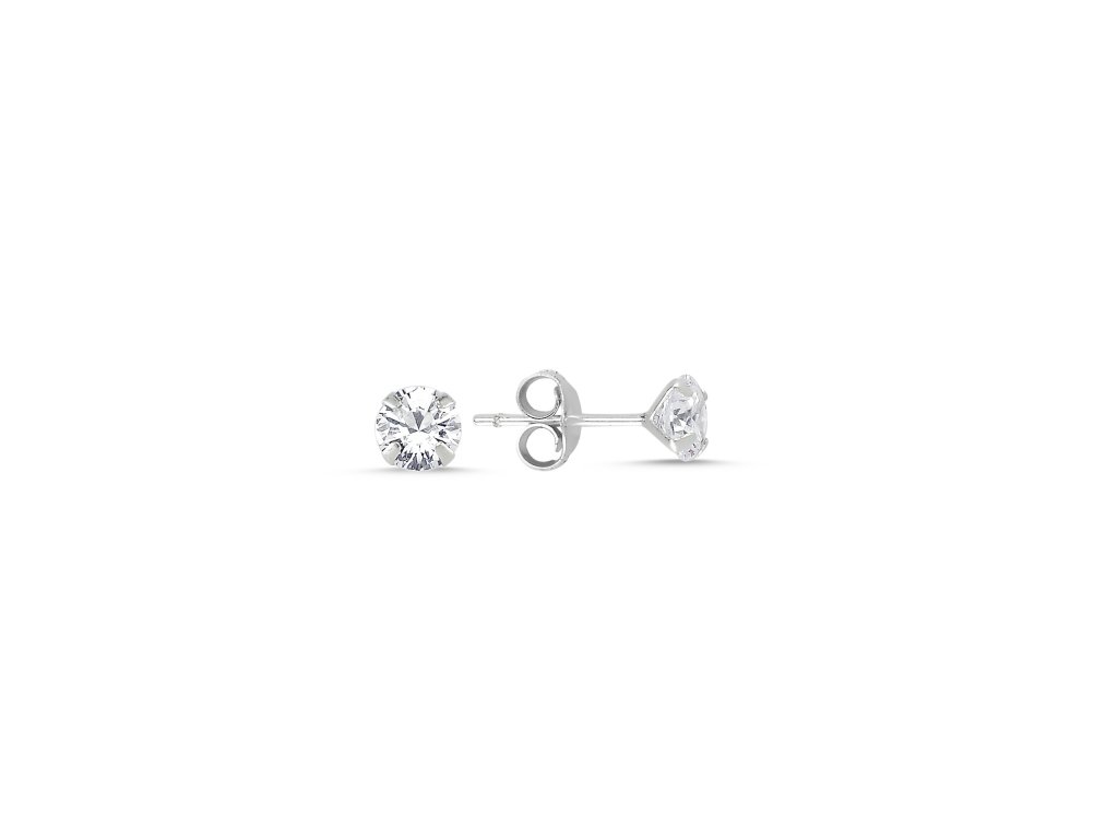 2818 Stříbrné náušnice 5 mm ZORA Ag 925; ≤0,6 g. - Stříbrné šperky OLIVIE