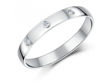 Snubní stříbrný prsten pro muže i ženu