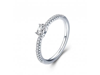 Zásnubní stříbrný prsten od OLIVIE