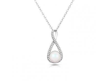 Stříbrný luxusní náhrdelník PERLA