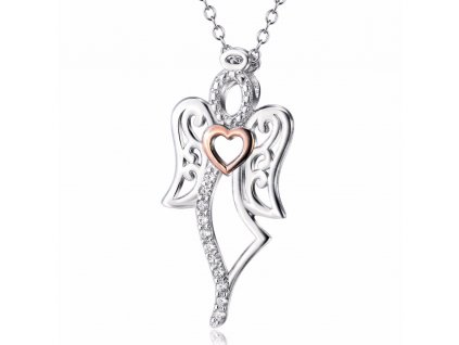 Stříbrný náhrdelník ANDĚL, dárek mamince.