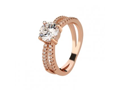 Stříbrný prsten ROSE, krásný dárek k Valentýnu, Vánocům, narozeninám.