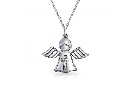 Dětský andílek, Stříbrný náhrdelník ANDĚL od OLIVIE