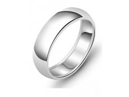 Snubní stříbrný prsten CLASSIC od OLIVIE hladký, vysoce leštěný