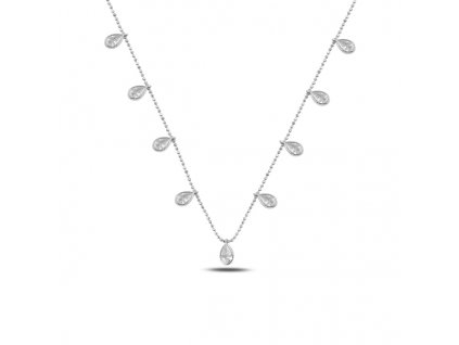 Stříbrný náhrdelník KAPKY od OLIVIE