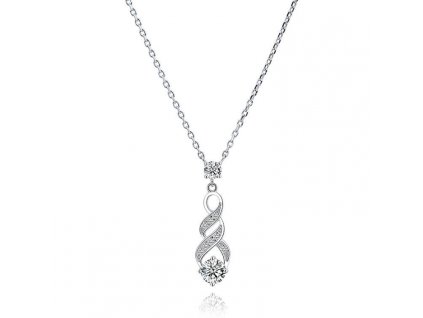 Svatební stříbrný náhrdelník od OLIVIE ze stříbra 925/1000.