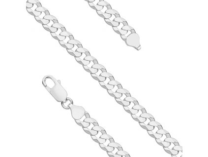 Stříbrný pánský 60cm náhrdelník rhodiovaný. Stříbro 925/1000 od OLIVIE.cz