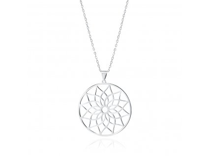 Stříbrný náhrdelník MANDALA ze stříbrnictví OLIVIE
