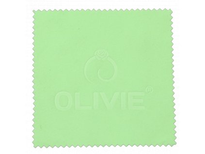 Zelená čistící utěrka - hadřík na stříbro od OLIVIE