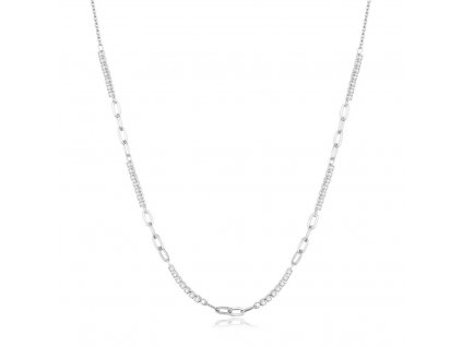 Stříbrný dámský náhrdelník NAIROBI se vsazenými zirkony ze stříbrnictví OLIVIE.