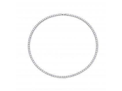 Stříbrný tenisový 40cm/4mm náhrdelník ze stříbrnictví OLIVIE. Luxusní a hodnotný dárek pro ženu k narozeninám, Vánocům nebo výročí.