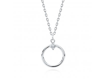 Stříbrný náhrdelník KRUH ze stříbrnictví OLIVIE.