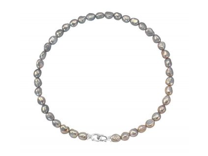 Perlový náhrdelník BAROKO sladkovodní perly ze stříbrnictví OLIVIE.