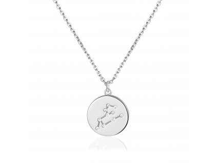 Stříbrný náhrdelník souhvězdí zvěrokruhu LEV - dokonalý narozeninový dárek ze stříbrnictví OLIVIE.