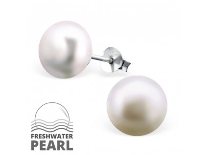 Stříbrné náušnice perly OLIVIE.CZ