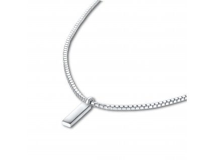Stříbrný luxusní moderní pánský náhrdelník 60+5cm BOX s destičkou ke gravírování. Stříbrnictví OLIVIE.