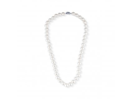 Perlový 45 cm náhrdelník SHELL, zapínání je ze stříbra ryzosti 925/1000. OLIVIE.