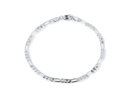 Stříbrný náramek 18cm/3,3mm pánský i dámský. Olivie.