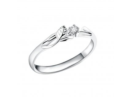 Romantický stříbrný prstýnek JARNÍ VĚTVIČKA od OLIVIE.