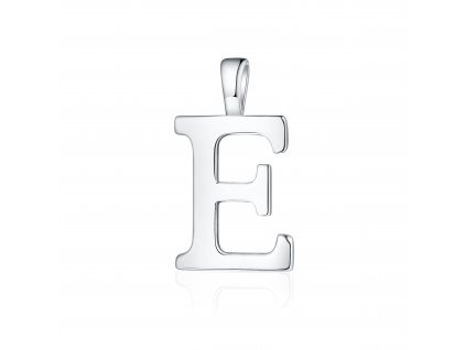 Stříbrný přívěsek PÍSMENO "E" ze stříbrnictví OLIVIE. Krásný dárek pro muže.