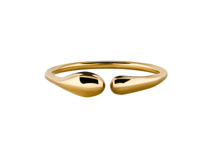 9463 Stříbrný prsten KAPKA GOLD od OLIVIE.cz