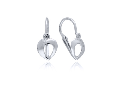 MOISS dětské náušnice z bílého zlata