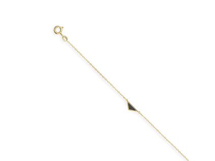 MOISS náramek ze žlutého zlata ONYX