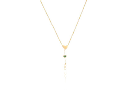 MOISS náhrdelník ze žlutého zlata SRDCE