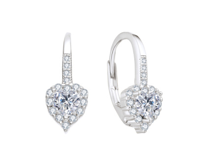 Dětské stříbrné náušnice SRDÍČKO od Olivie.