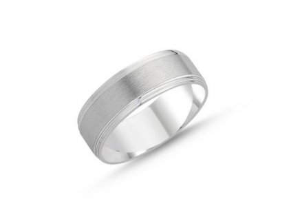 Stříbrný snubní prsten