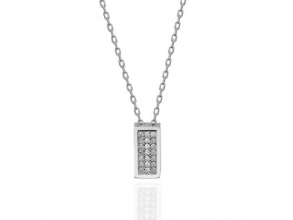 Stříbrný náhrdelník se Swarovski krystaly